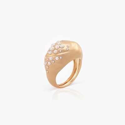 DROP PEARL OVAL RING